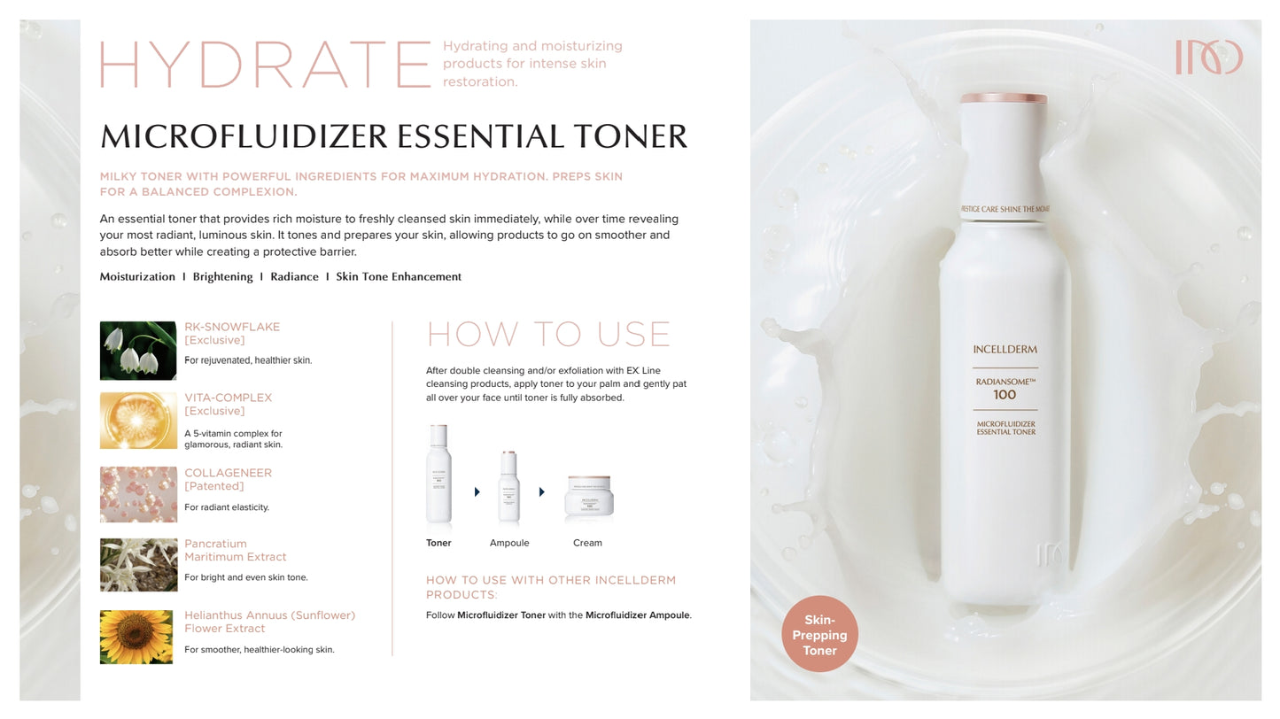 RADIANSOME100 Microfluidizer Essential Toner