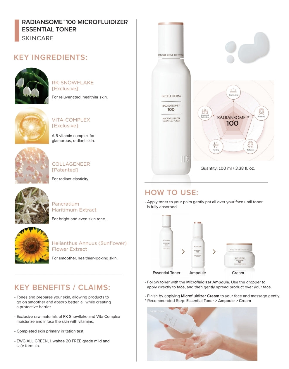 RADIANSOME100 Microfluidizer Essential Toner